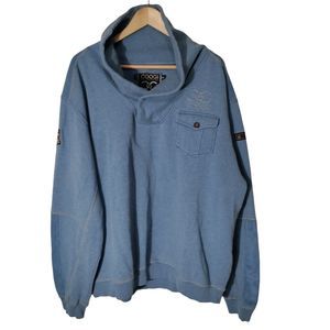 Coogi blue men's pull over sweatshirt size XXL